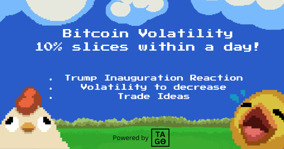 Bitcoin Volatility: 10% slices within a day!