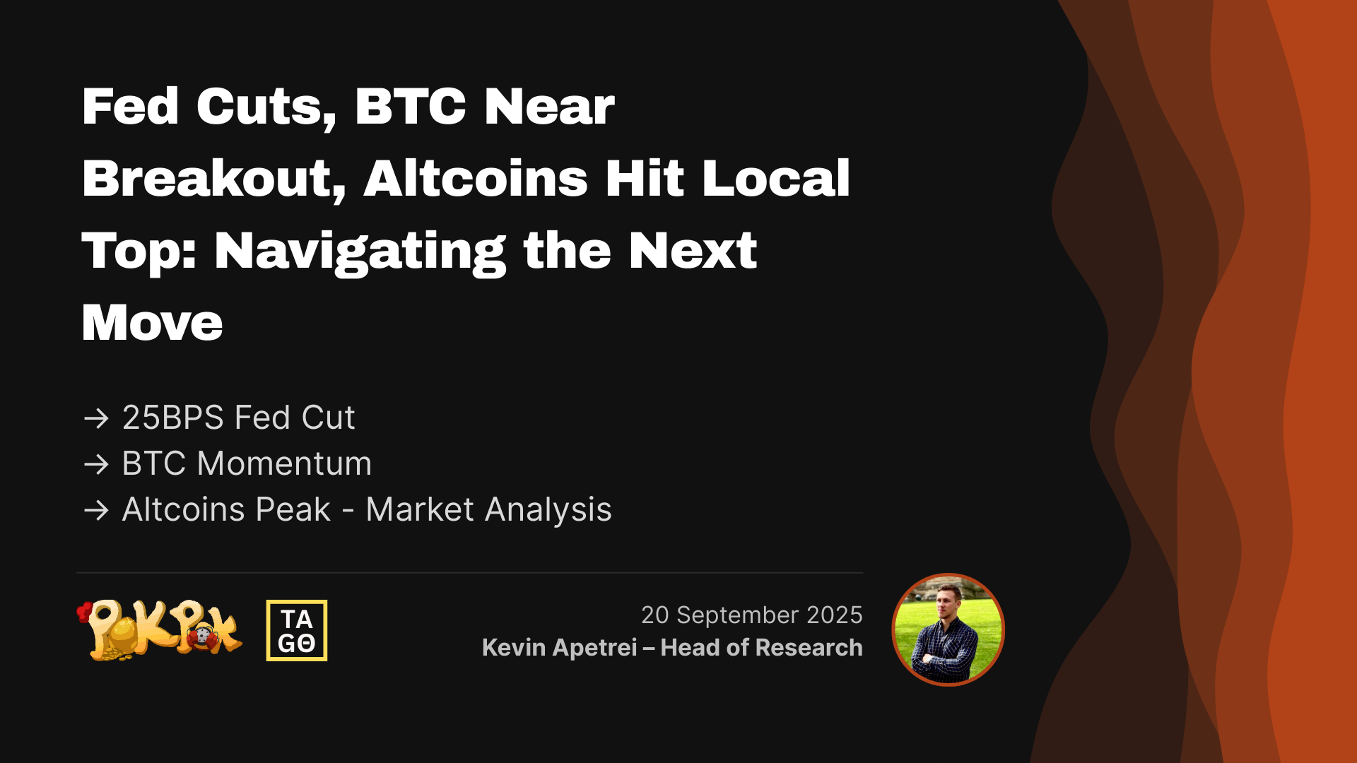 Fed Cuts, BTC Near Breakout, Altcoins Hit Local Top: Navigating the Next Move