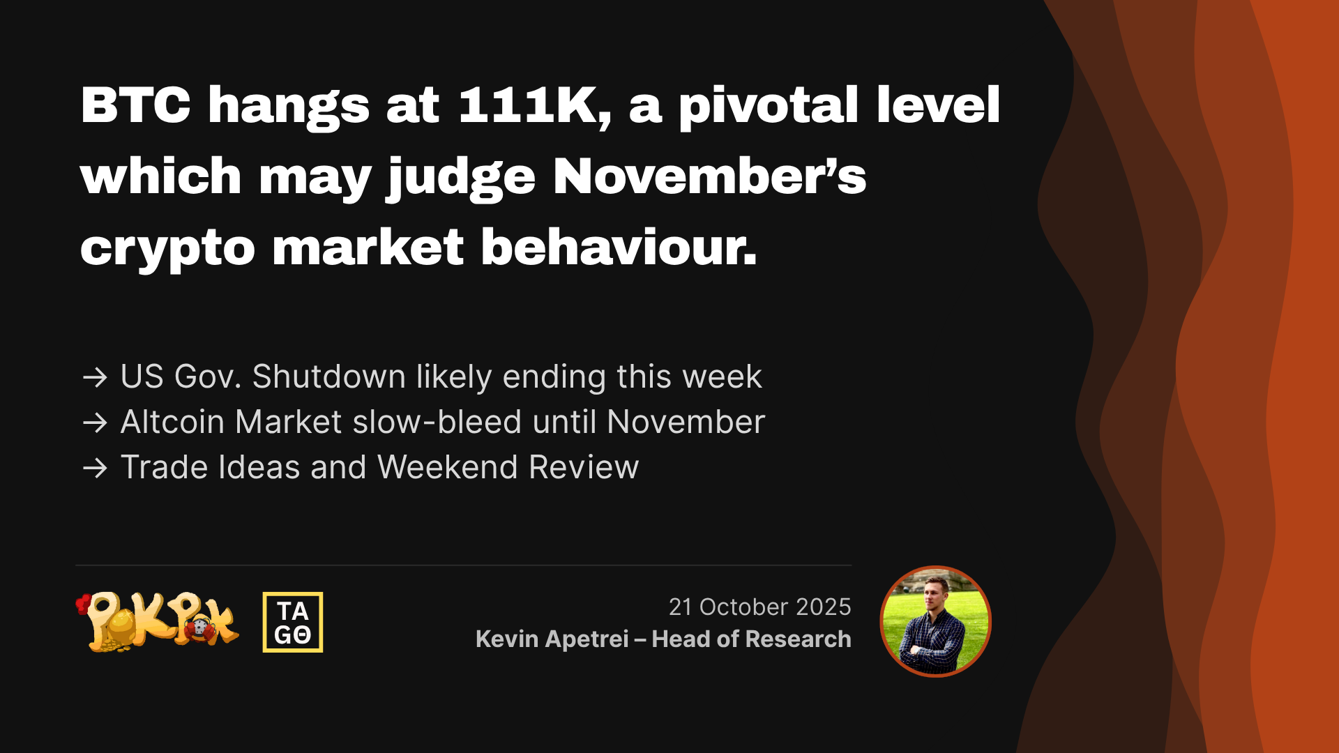 BTC hangs at 111K, a pivotal level which may judge Novemberโs crypto market behaviour.