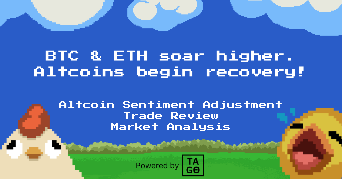 BTC & ETH soar above critical resistance. Altcoins begin recovery!