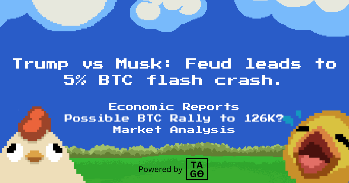 Trump vs Musk: Feud leads to 5% BTC flash crash.