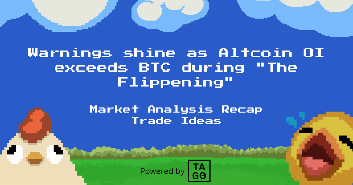 Warnings shine as Altcoin OI exceeds BTC during "The Flippening"