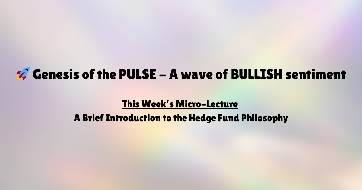 🚀 Genesis of the PULSE - A wave of BULLISH sentiment